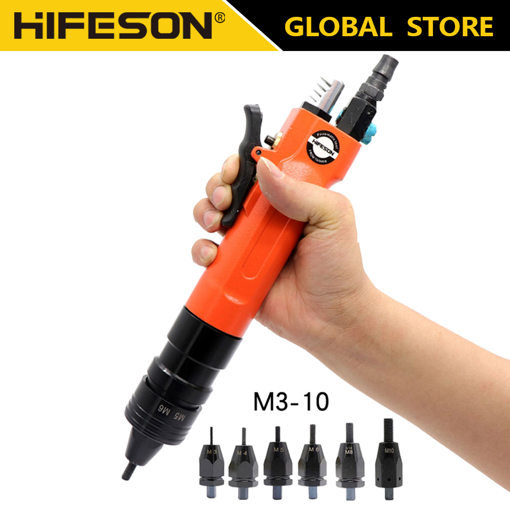 Rivet Setter Tool - Hifeson空気圧エアリベットナットガンインステッドプルセッターリベットリベットツールm3 m4 m5 m6 m8 m10用折りたたみ式リベットヘッド