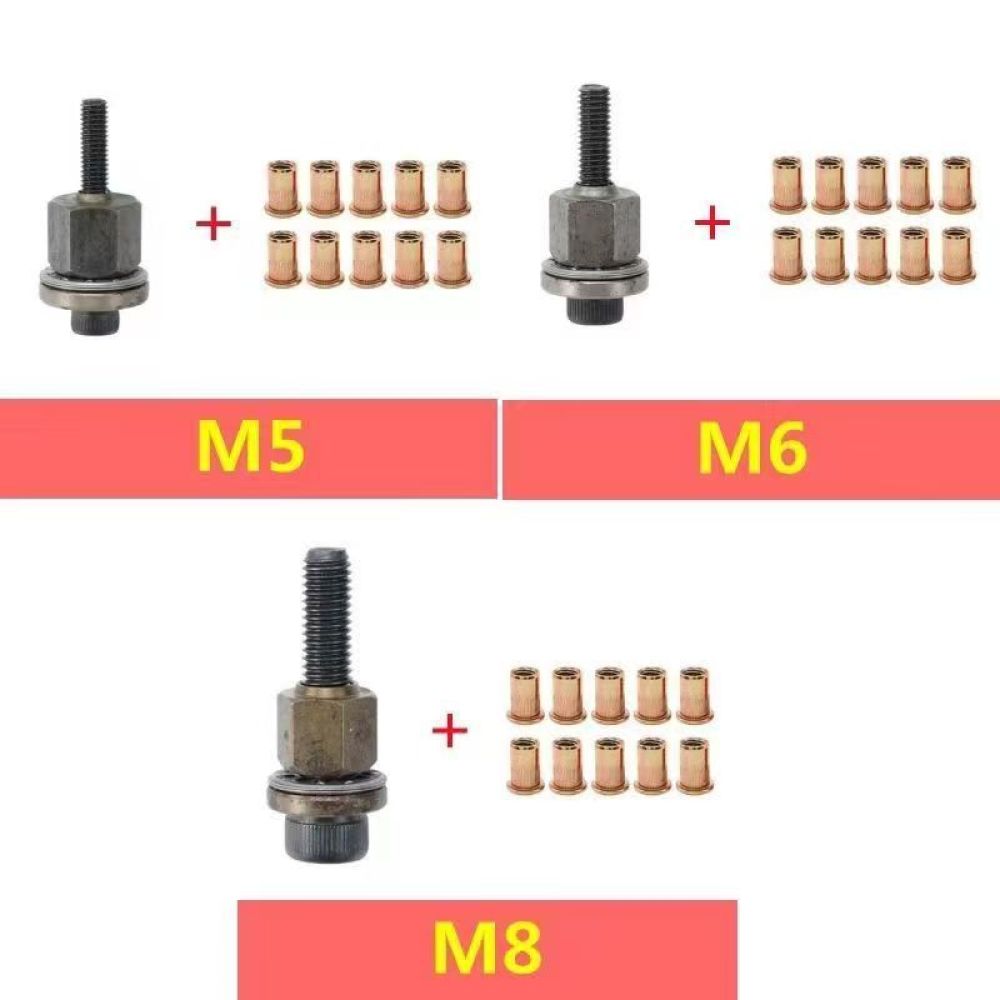Rivet Setter Tool - ポータブルハンドリベッターツール M3 M12 リベットナットセッターキット 手動ファスナーハードウェア 自動車および産業用金属修理用