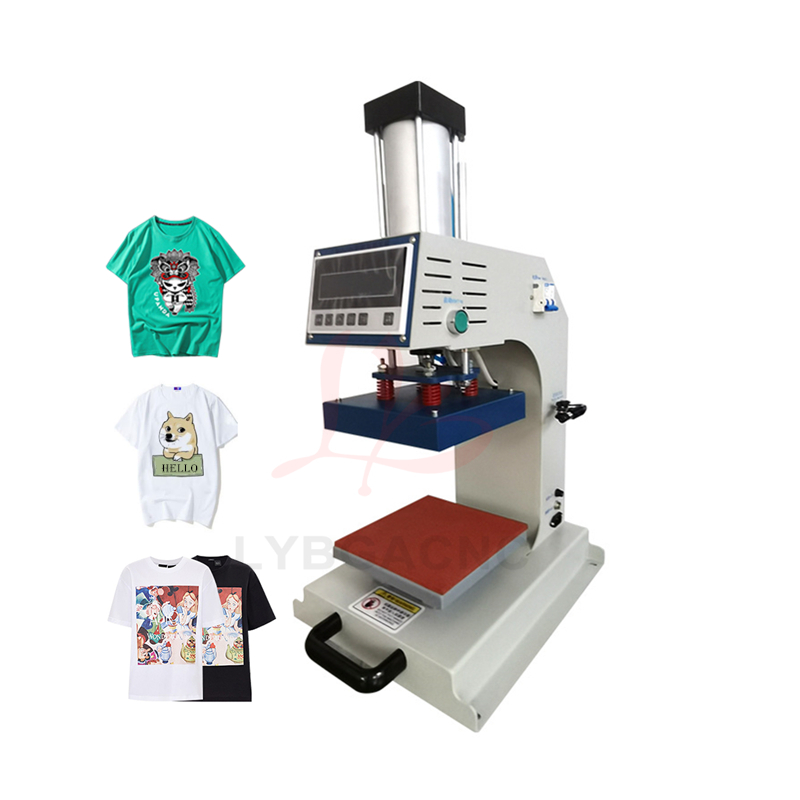 Leatherwork Press - 空気圧式ヒートプレス機、Tシャツプリント、ロゴブランディング、シャツや革への印刷に最適な自動連続作業機