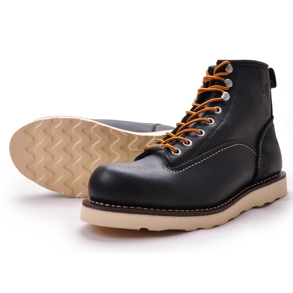 Leather Work Western - メンズファッション 本革 バイクブーツ スチールトゥ 滑り止め エンジニアブーツ