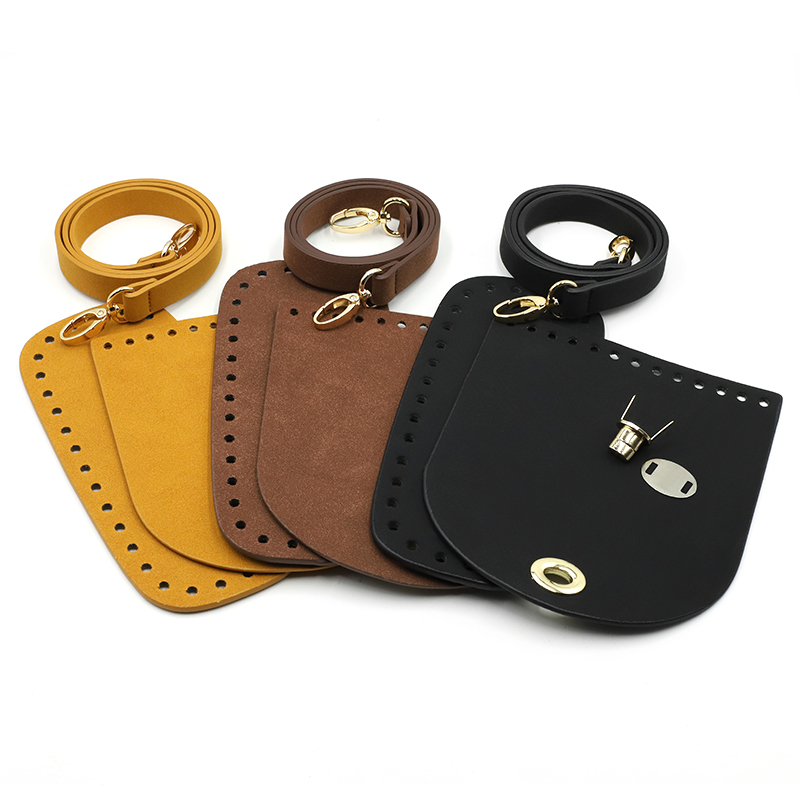 Leatherwork Hardware - ハンドバッグとアクセサリーのセット,ハンドルとストラップ付きの革製ハンドバッグのセット,DIYのハードウェア # c