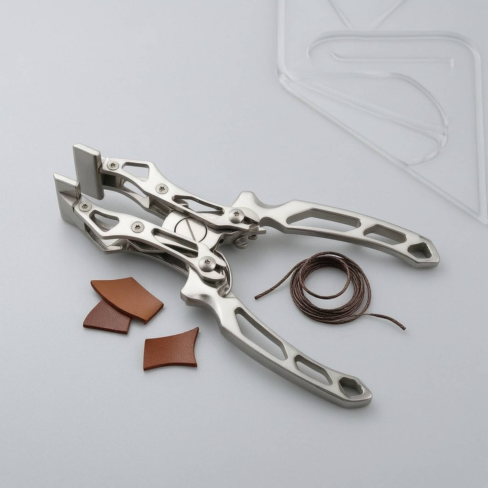 Leatherwork Press - 革細工用クランププライヤー 強力な噛み力 レザープライヤー レザープレスプライヤー 研磨済み革細工ツール 高硬度