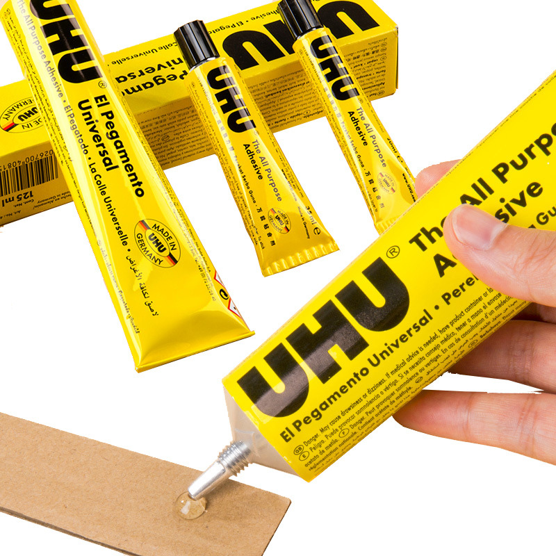 Contact Cement Leather - 7ml/20ml/35ml/60ml UHU ユニバーサルフレキシブルクリアグルー ウィッグ、レース、布、木材、金属、革、磁器、DIY修理用
