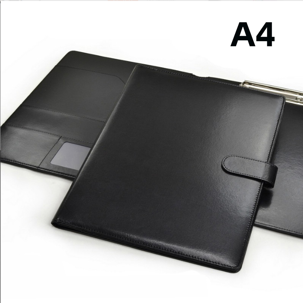 Leather Work Folder - A4会議フォルダービジネスステーショナリーフォルダーレザー契約ファイルフォルダービルオーガナイザードキュメント多機能