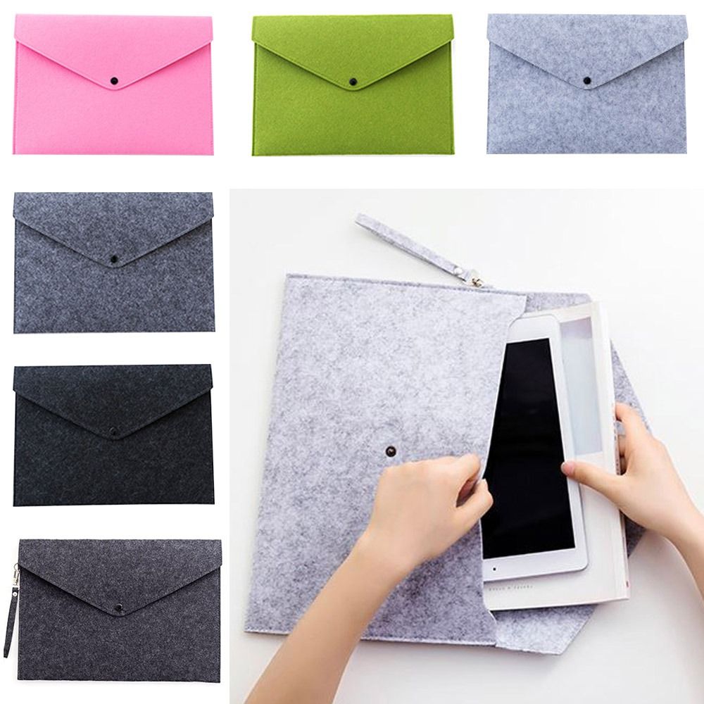 Leather Work Folder - 耐久性のあるフェルト製フォルダー A4 バックル付きアーカイブフォルダー 大容量ビジネスブリーフケース 契約書用
