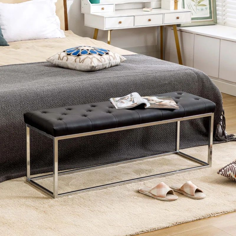 Leatherwork Bench - # 木製作業台兼ダイニングベンチ、長椅子、木製ディナーベンチ、革製収納オットマン付きシートベンチ