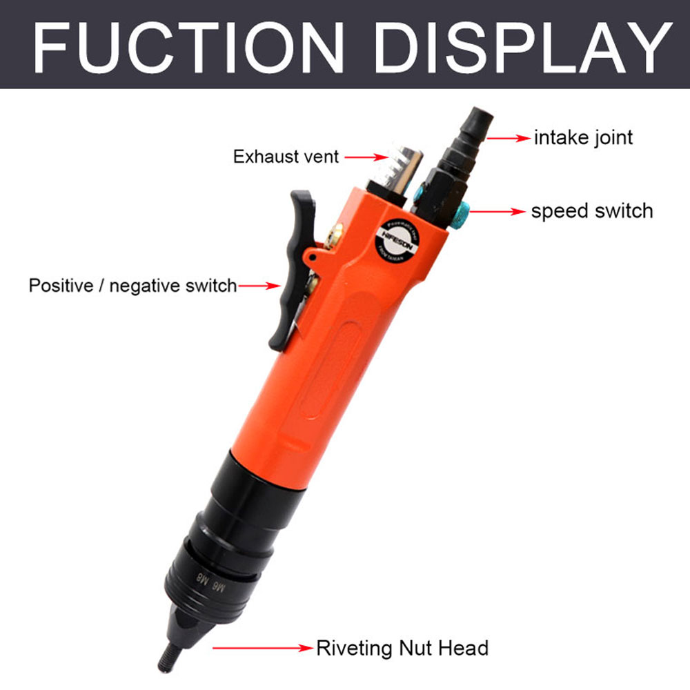 Hifeson空気圧エアリベットナットガンインステッドプルセ - Rivet Setter Tool のレビューと価格
