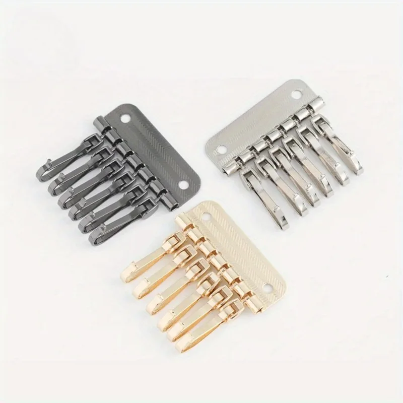 1PC 財布キー行 6 フックキーホルダーハードウェアリベッ - Leatherwork Hardware のレビューと価格
