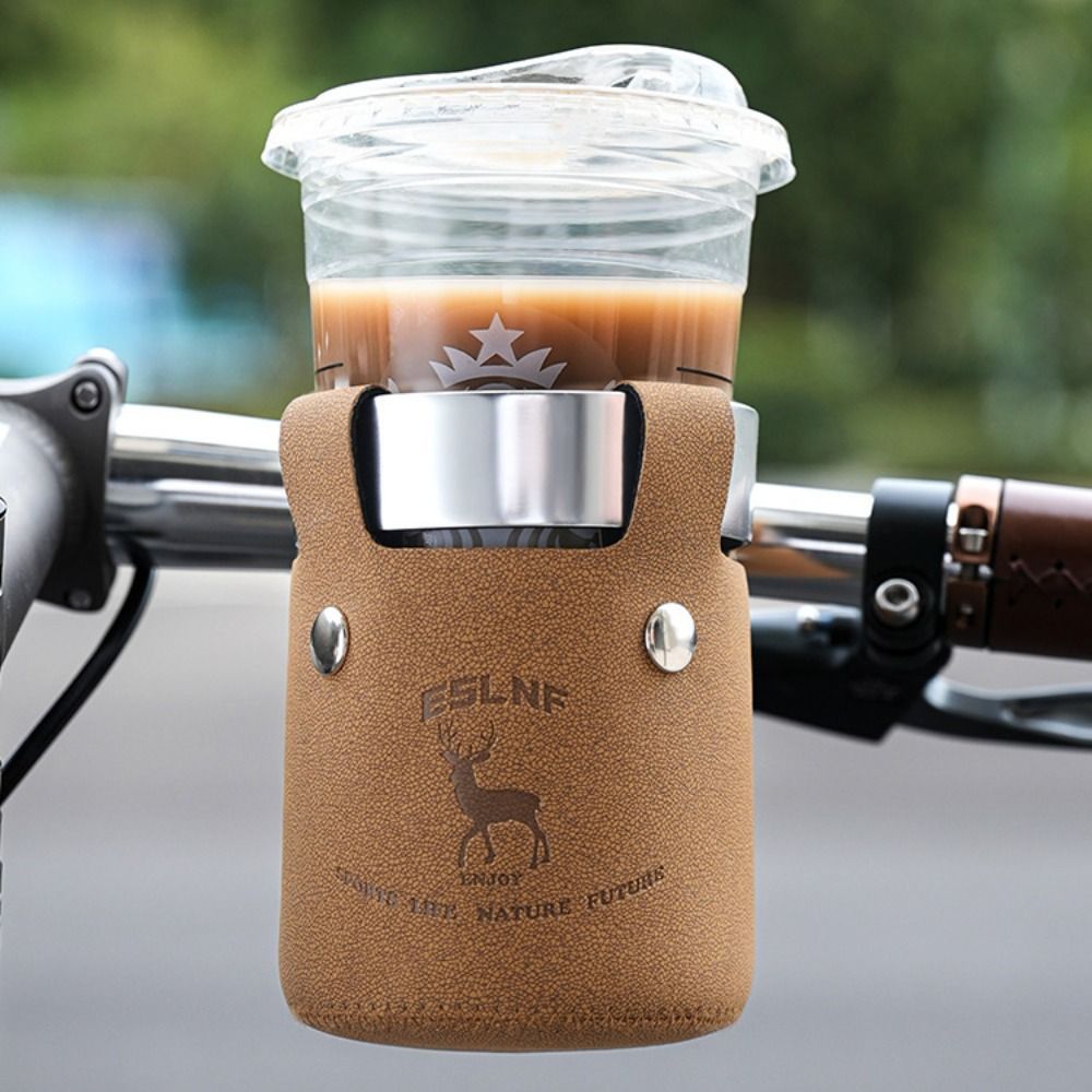 金属製クランプ式サイクリングウォーターボトルケージ、革素材、 - Leatherwork Clamp のレビューと価格