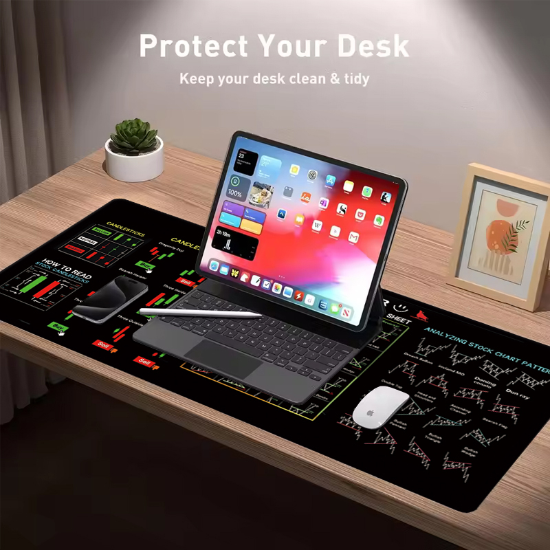 EXCO株式市場トレーダー革製マウスパッド、大型キャンドルス - Leatherwork Table のレビューと価格