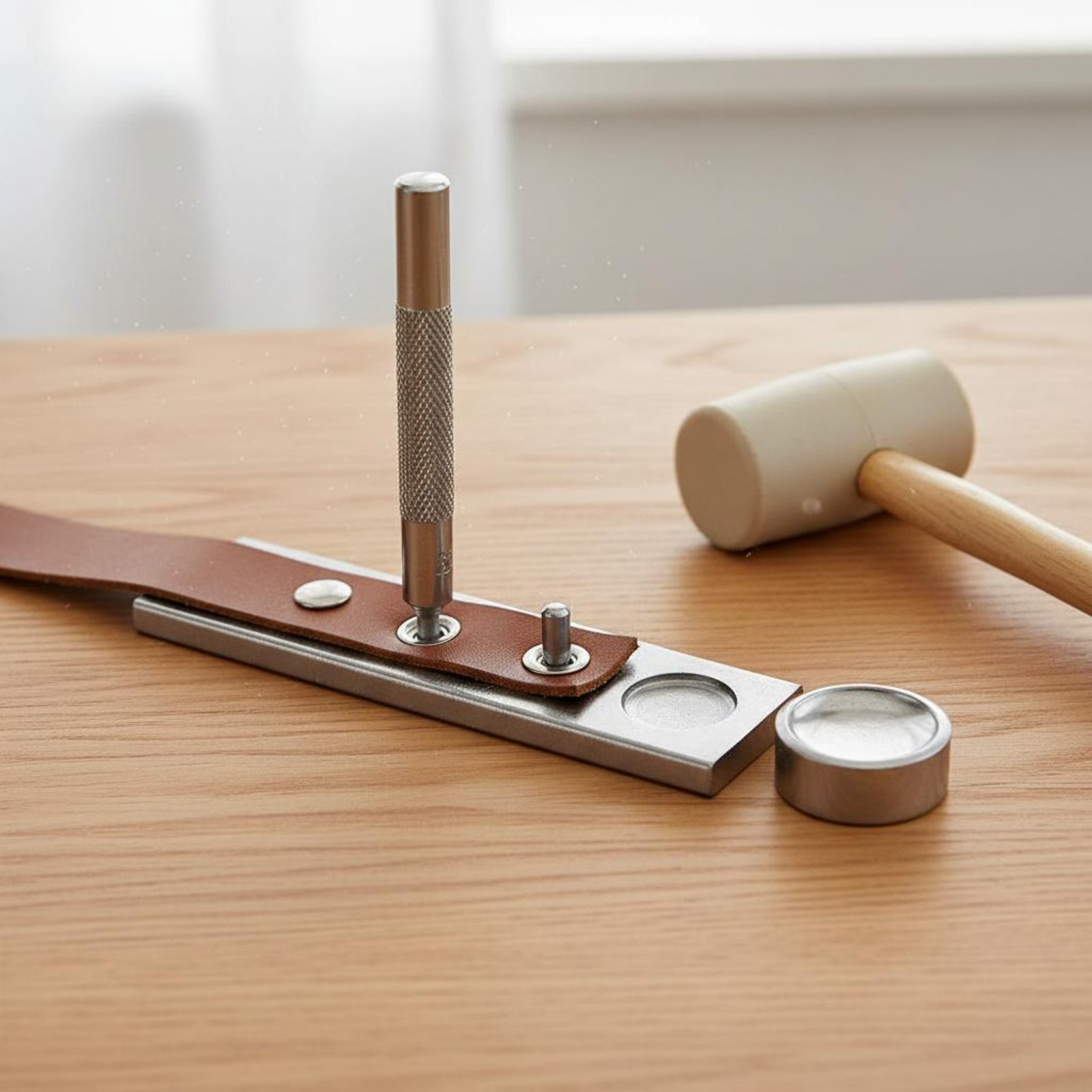 11ピーススナップファスナーツールセットさまざまなサイズのレ - Leatherwork Rivet Setter のレビューと価格