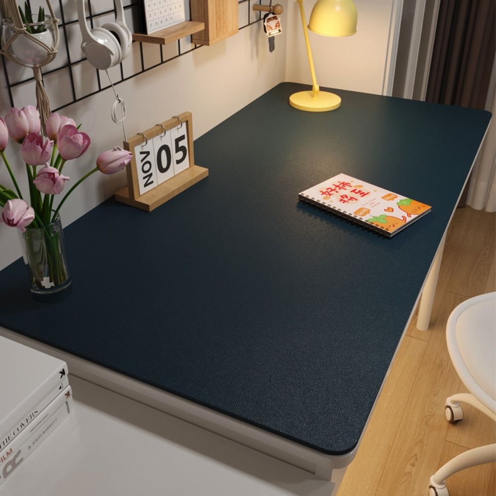 シンプルな保護アイ学生デスクマットレザー耐油コーヒーテーブル - Leatherwork Table のレビューと価格