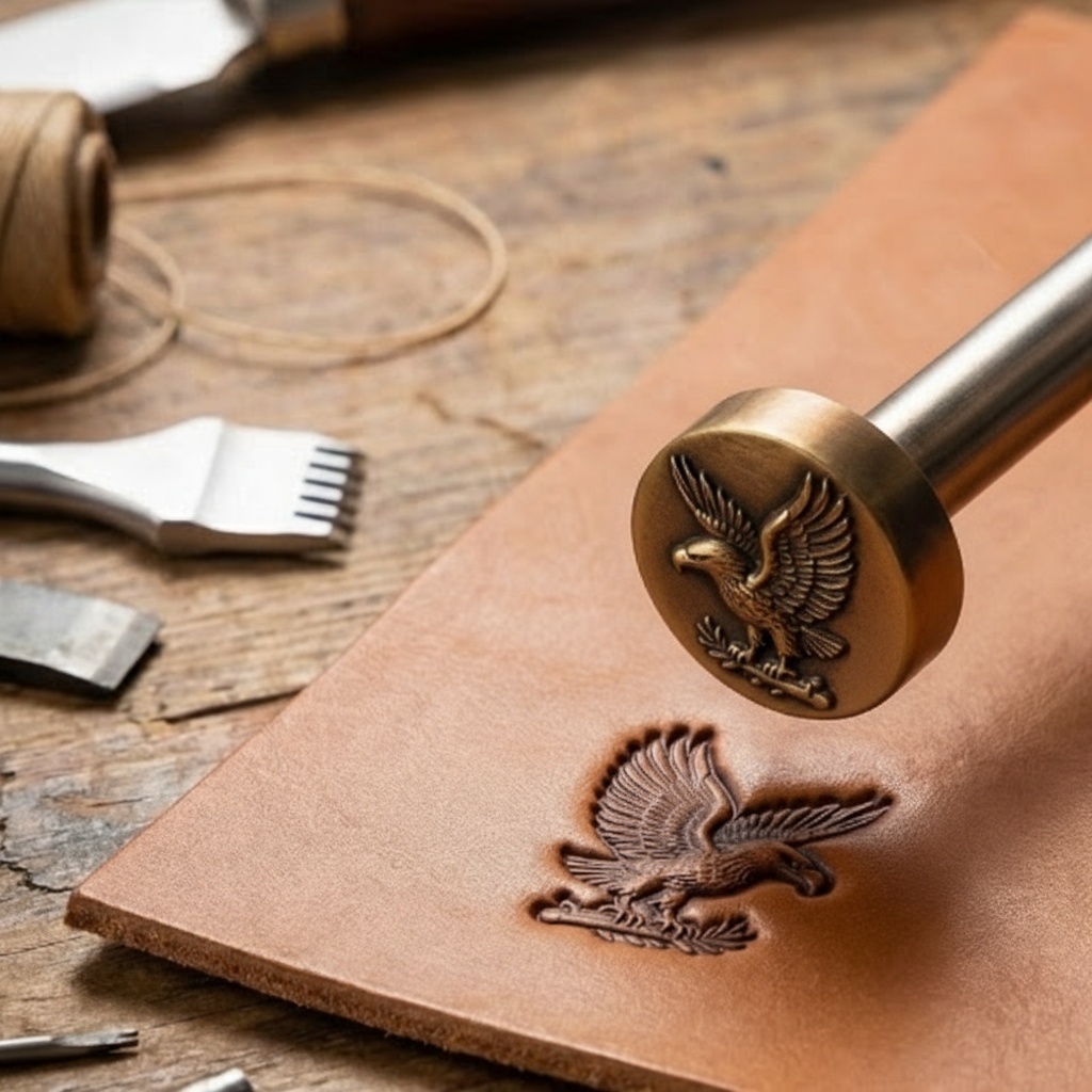 カスタム真鍮製ブランドアイロン、革や木材用のパーソナライズロ - Leatherwork Embossing のレビューと価格