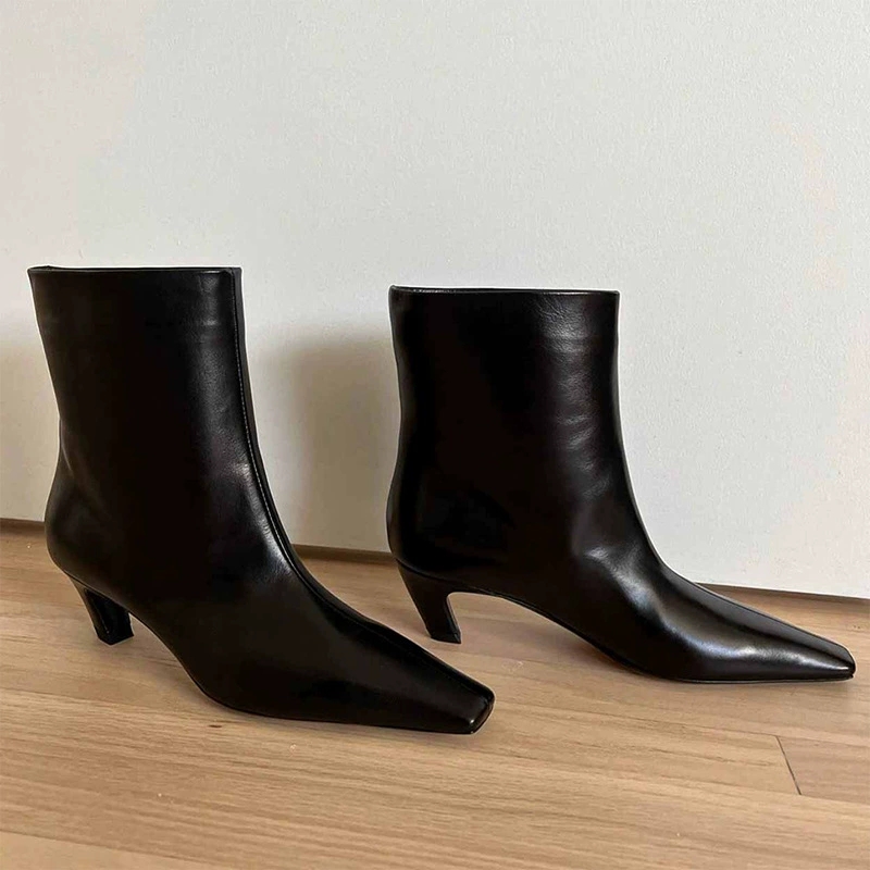 AIYKAZYSDL 2025 スクエアトゥ アンクルブーツ - Leather Work Western のレビューと価格