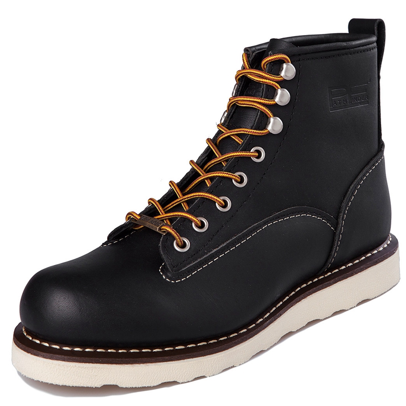メンズファッション 本革 バイクブーツ スチールトゥ 滑り止 - Leather Work Western のレビューと価格