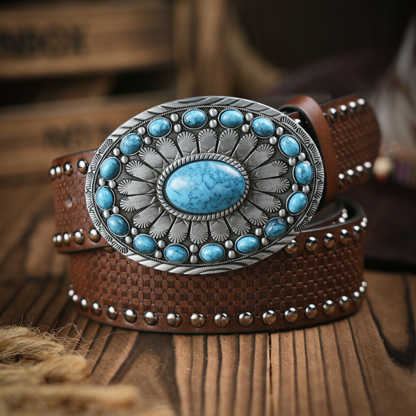 メンズ＆レディースカジュアルレトロベルトウエスタンスタイル！ - Leather Work Western のレビューと価格