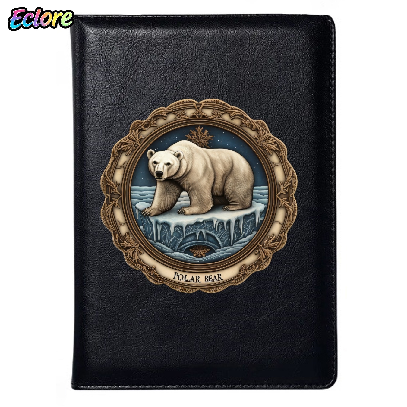 ヴィンテージエンボス加工のクマ柄A5レザーノートブック、名入 - Leatherwork Journal のレビューと価格