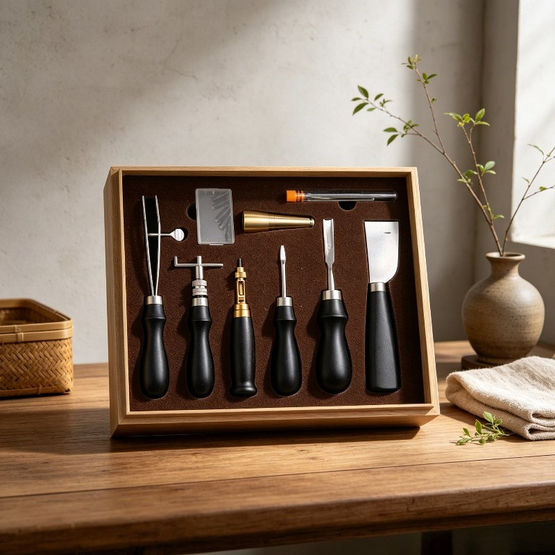 完全な革製手縫いキット、プロ仕様DIYクラフトツールセット（ - Leatherwork Beginner Tools のレビューと価格