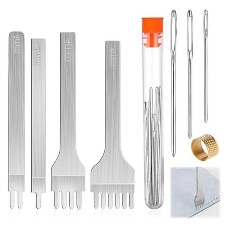ABHI-14点革工芸ツールセット（4mm 1/2/4/6穴 - Leatherwork Beginner Tools のレビューと価格