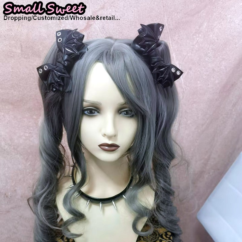 悪魔の羽ヘアクリップ女性サブカルチャースチームパンクゴシック - Leatherwork Clamp のレビューと価格
