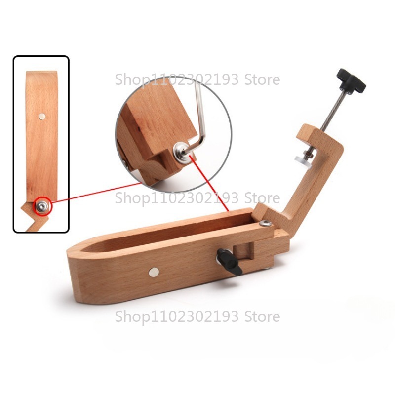 折りたたみ木製クランプ調整可能な木材レザークラフトハンドステ - Leatherwork Clamp のレビューと価格