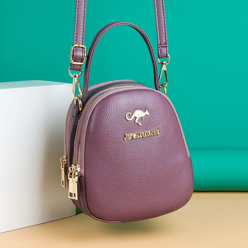 シックなPUレザーミニトートバッグ、スタイリッシュなデュアル - Leatherwork Hardware のレビューと価格