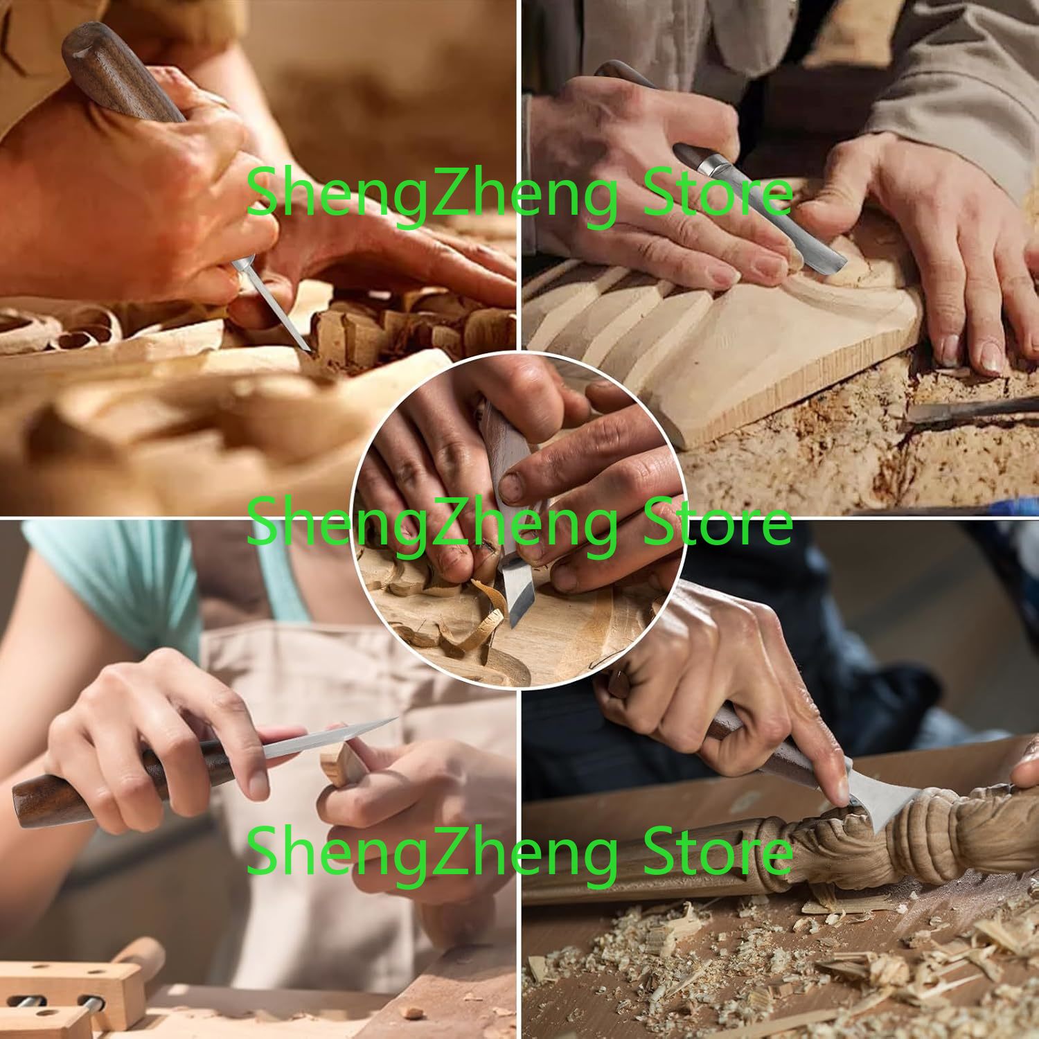 木彫りツールセットキット 木工彫刻ナイフツールセット 初心者 - Leatherwork Beginner Tools のレビューと価格
