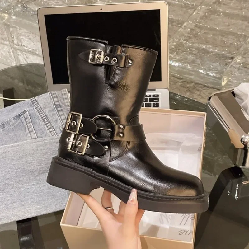 女性用レザーアンクルブーツ,ローヒールブーツ,ラウンドトゥ, - Leather Work Western のレビューと価格