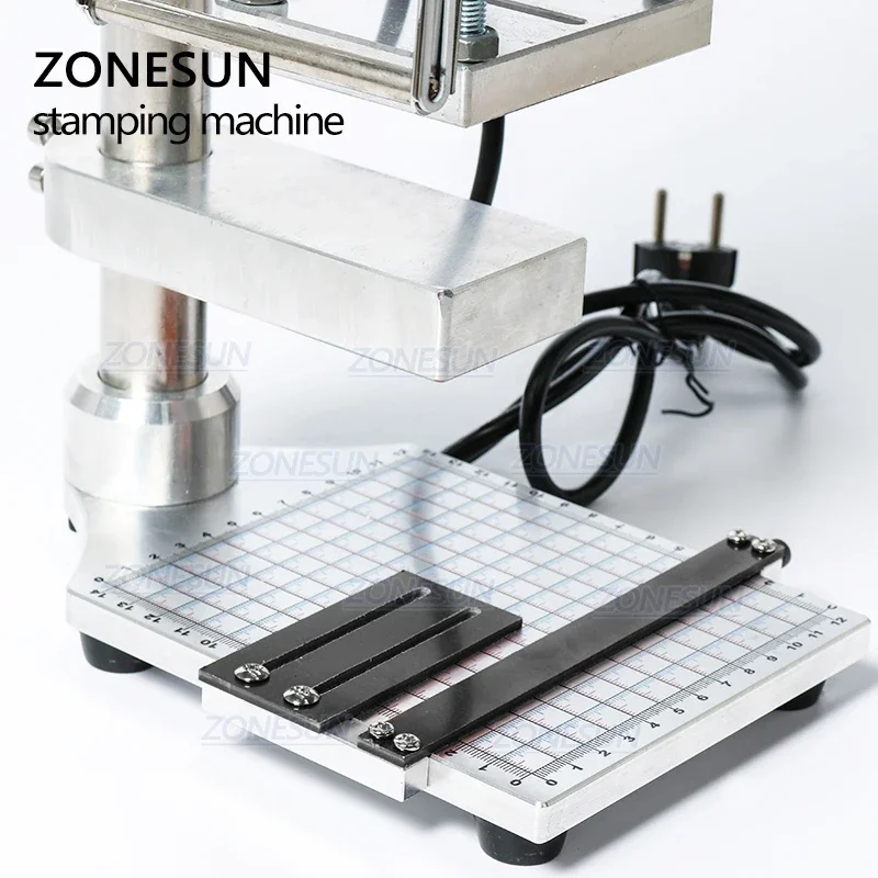 ZONESUN 二枚プレート式手動革ホットフォイルスタンプ機 - Leatherwork Press のレビューと価格
