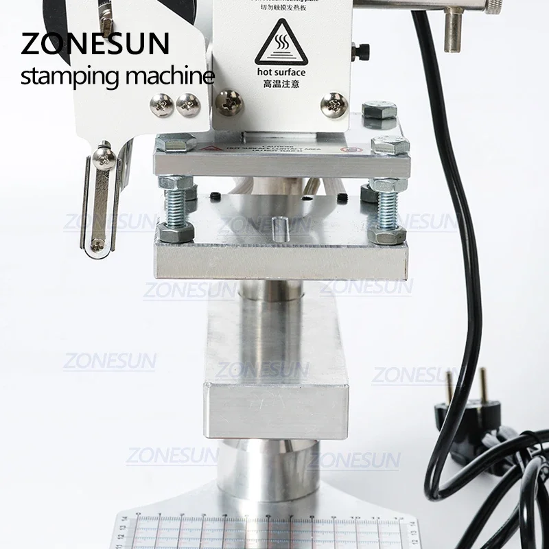 ZONESUN 二枚プレート式手動革ホットフォイルスタンプ機 - Leatherwork Press のレビューと価格