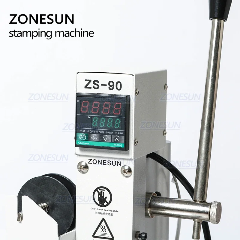 ZONESUN 二枚プレート式手動革ホットフォイルスタンプ機 - Leatherwork Press のレビューと価格