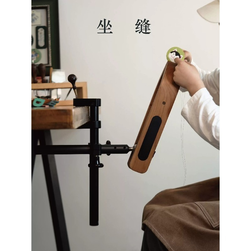 木製革縫いクランプスタンド DIY手作り革工芸ホルダー 革の - Leatherwork Clamp のレビューと価格