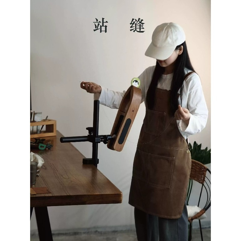 木製革縫いクランプスタンド DIY手作り革工芸ホルダー 革の - Leatherwork Clamp のレビューと価格
