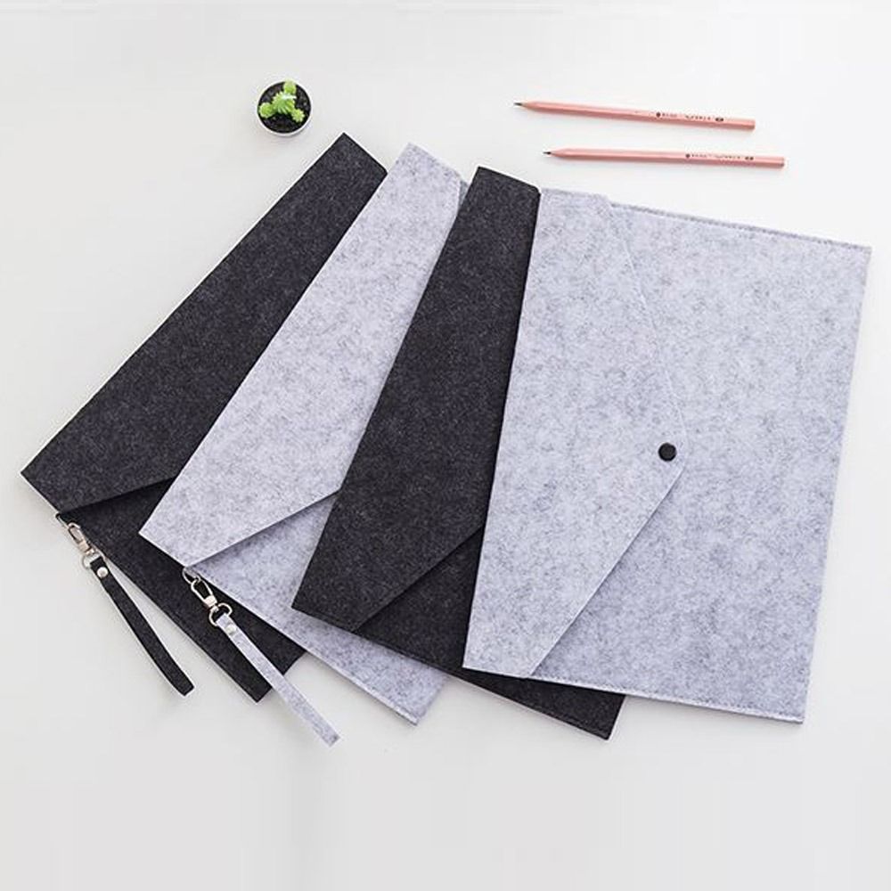 耐久性のあるフェルト製フォルダー A4 バックル付きアーカイ - Leather Work Folder のレビューと価格
