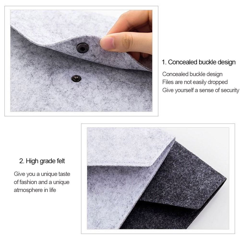 耐久性のあるフェルト製フォルダー A4 バックル付きアーカイ - Leather Work Folder のレビューと価格