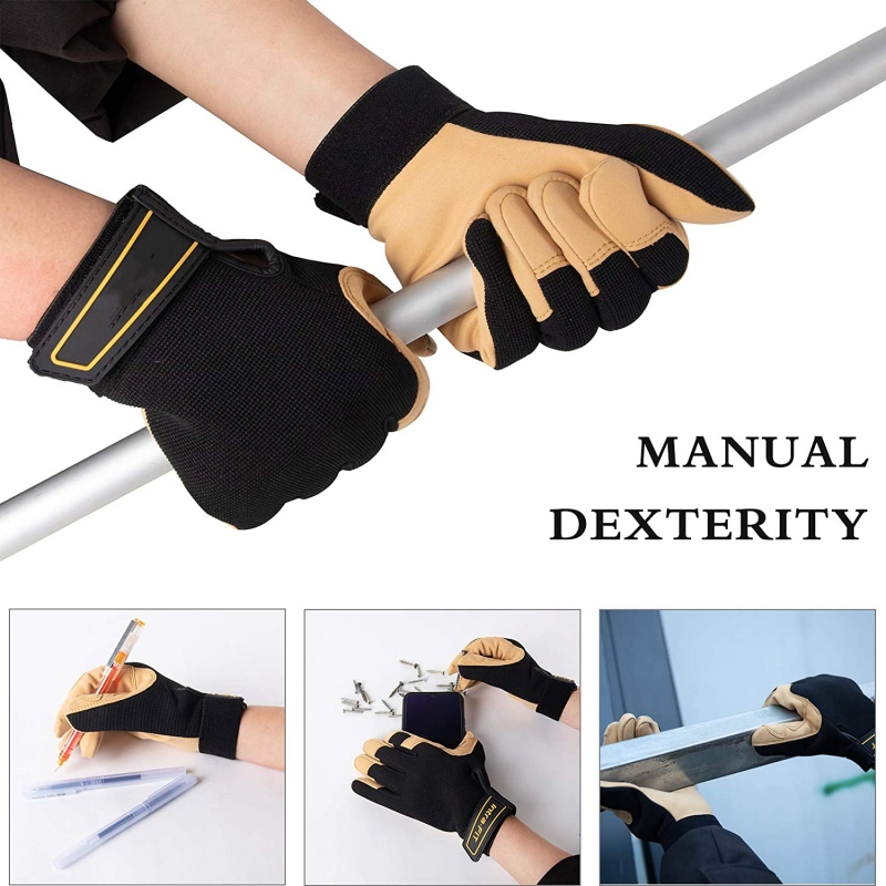 Xyehs-軽量作業用手袋、耐久性とソフトメカニック用手袋、 - Leveling Leatherworking のレビューと価格