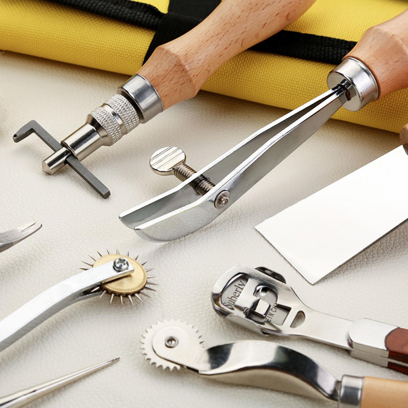 29x PUレザー加工キット機器アクセサリー PUレザークラ - Leatherwork Beginner Tools のレビューと価格