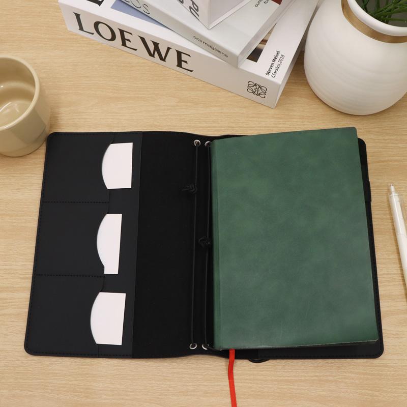 詰め替え可能なクレイジーホースレザーバインダーオーガナイザー - Leatherwork Journal のレビューと価格