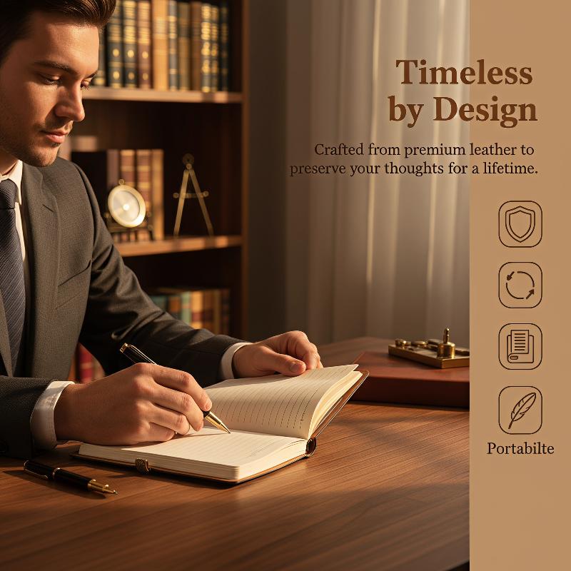 ヴィンテージPUレザー詰め替え可能ノートブック ソフトカバー - Leatherwork Journal のレビューと価格
