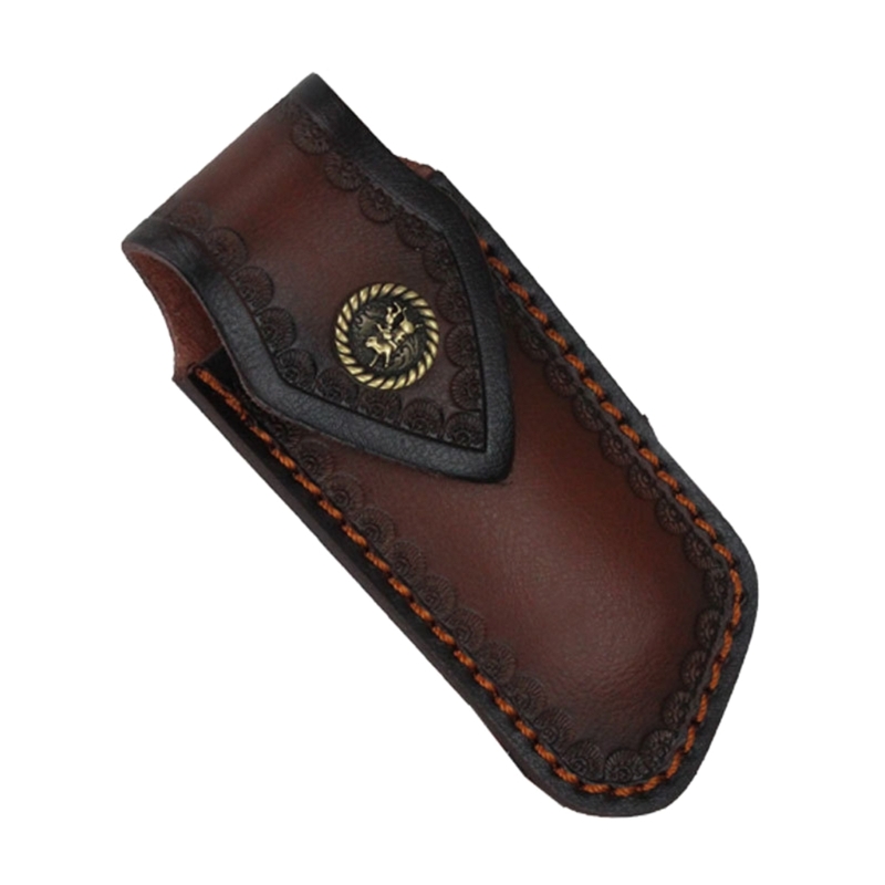 ポケットナイフ、小型折りたたみシース、ナイフカバー、ツールポ - Leatherwork Embossing のレビューと価格