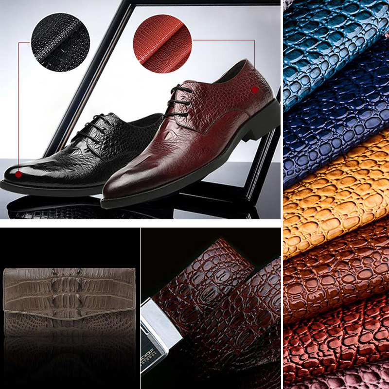 合成皮革の模造クロコダイル生地,バッグの作成のための合成皮革 - Leatherwork Embossing のレビューと価格