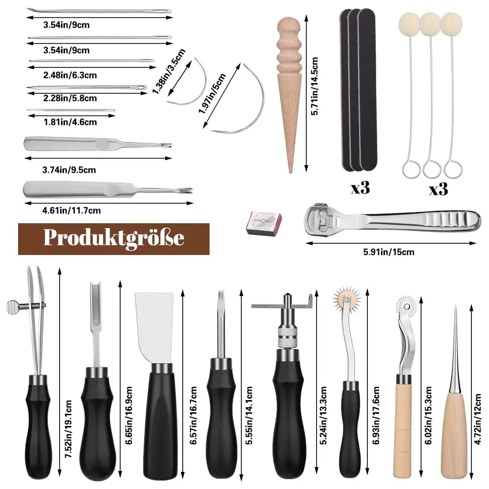 Fenrry 37 個レザーワークツールレザーハンドツールエ - Leatherwork Beginner Tools のレビューと価格