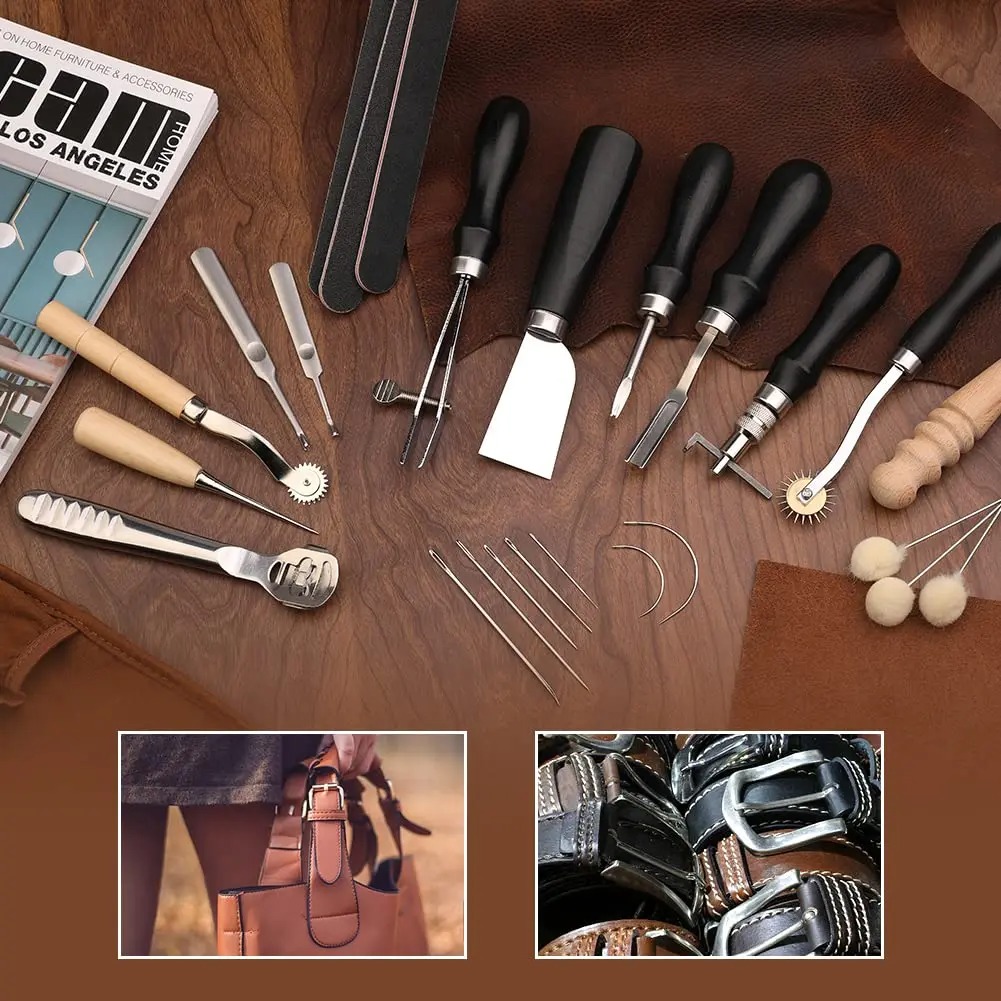 Fenrry 37 個レザーワークツールレザーハンドツールエ - Leatherwork Beginner Tools のレビューと価格
