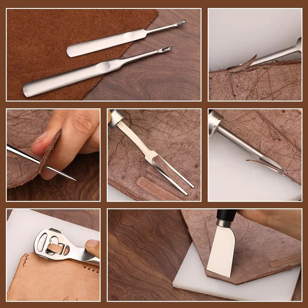 Fenrry 37 個レザーワークツールレザーハンドツールエ - Leatherwork Beginner Tools のレビューと価格