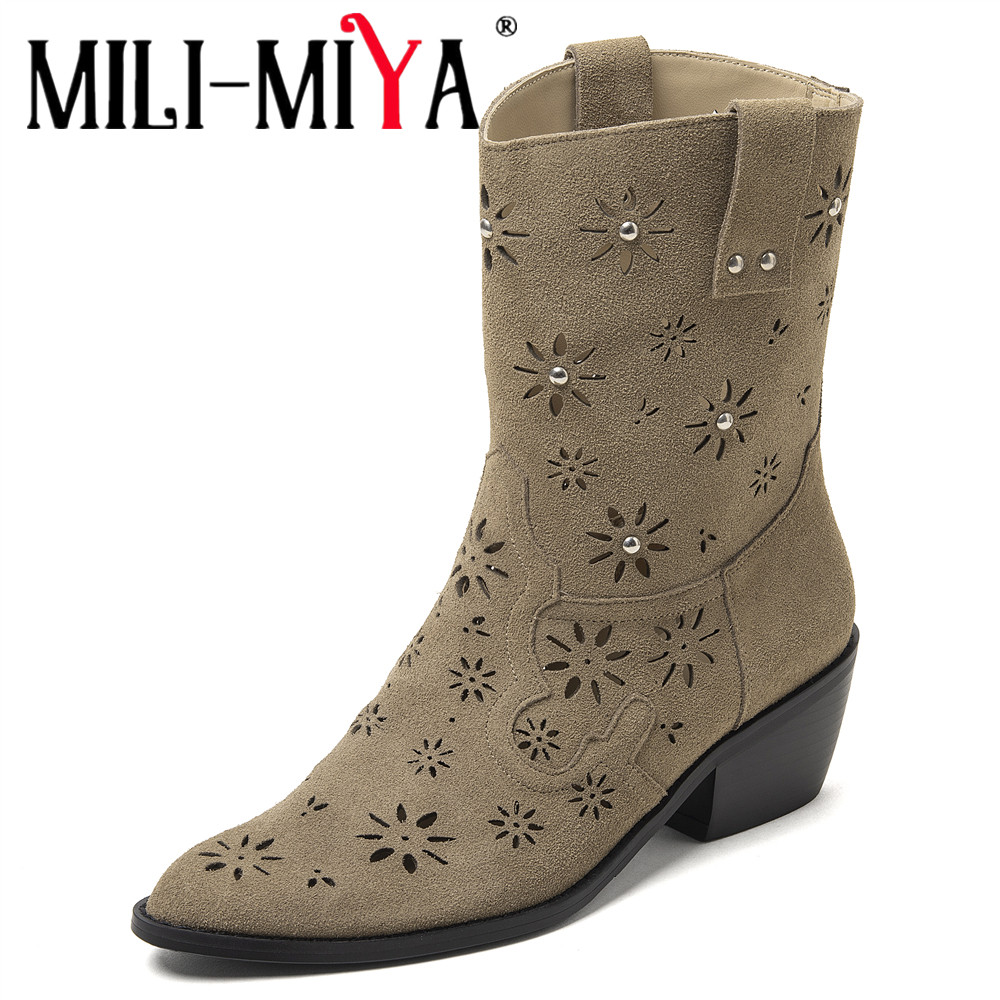 MILI-MIYA 2026 レディース ウエスタン カウボ - Leather Work Western のレビューと価格