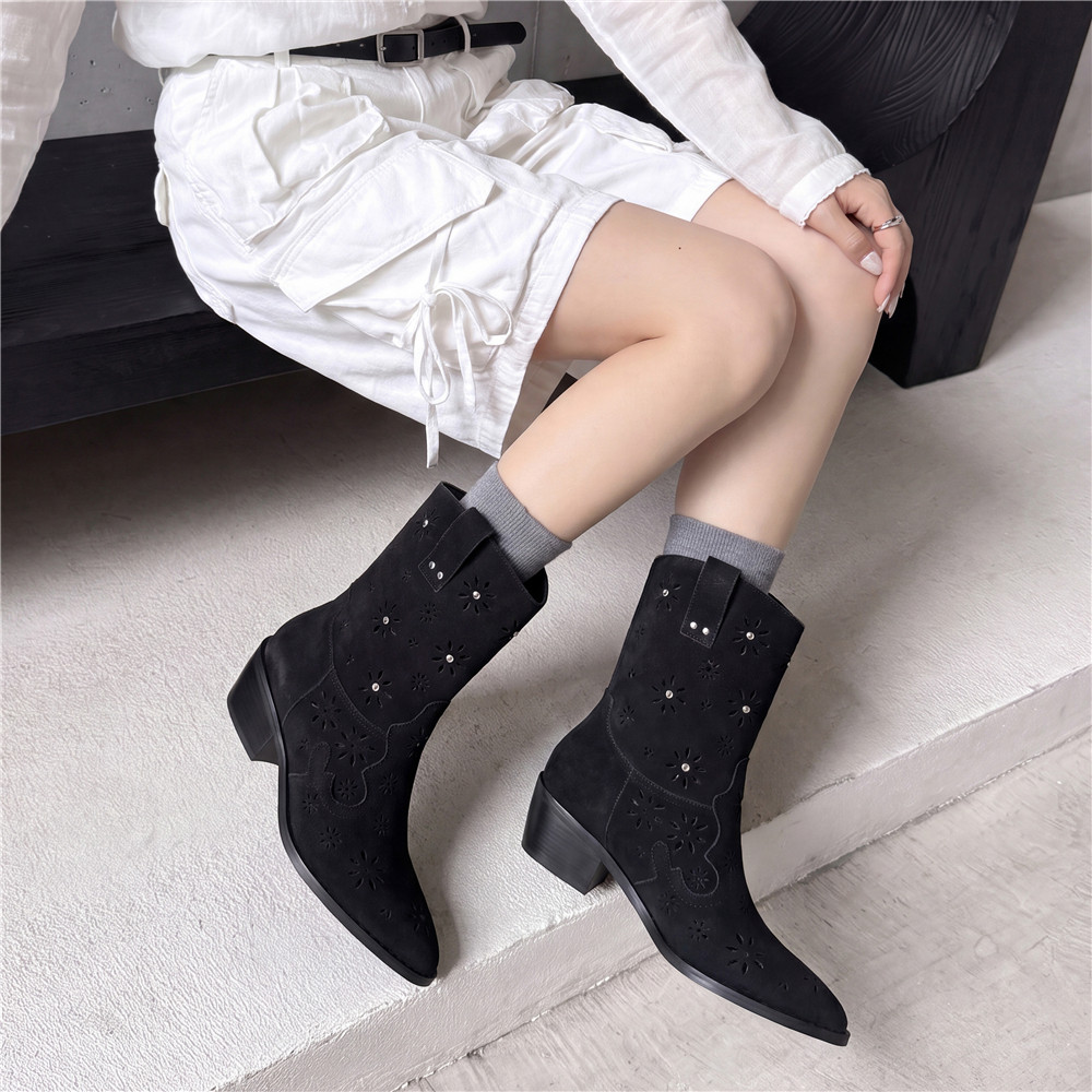 MILI-MIYA 2026 レディース ウエスタン カウボ - Leather Work Western のレビューと価格